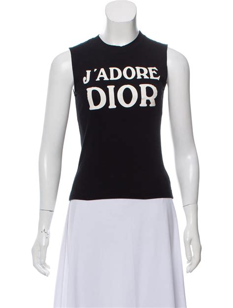 t shirt j'adore dior|Dior sleeveless shirt.